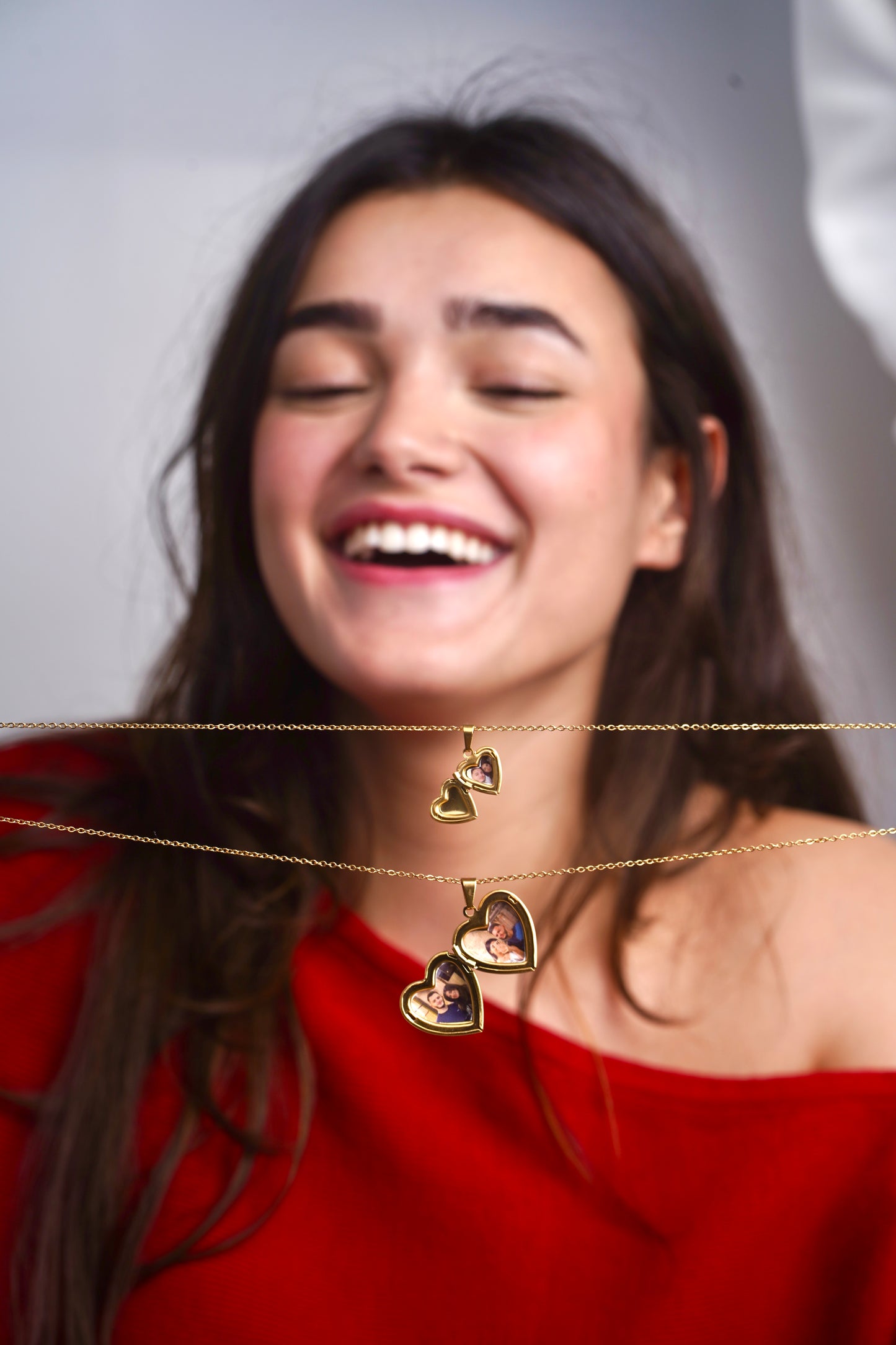 Minimal Heart Locket Necklace