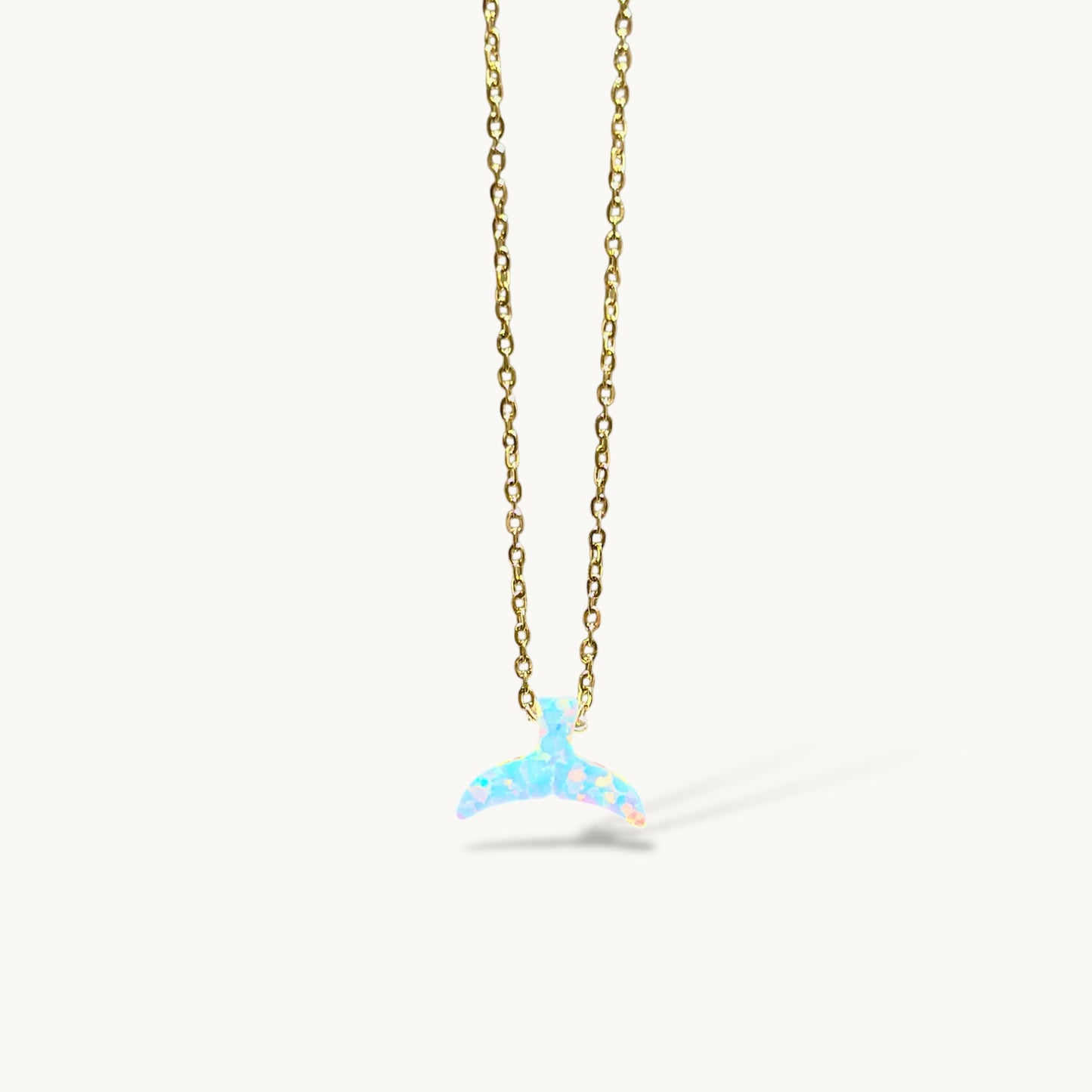 Opal Fish Tail Necklace - Bracelet