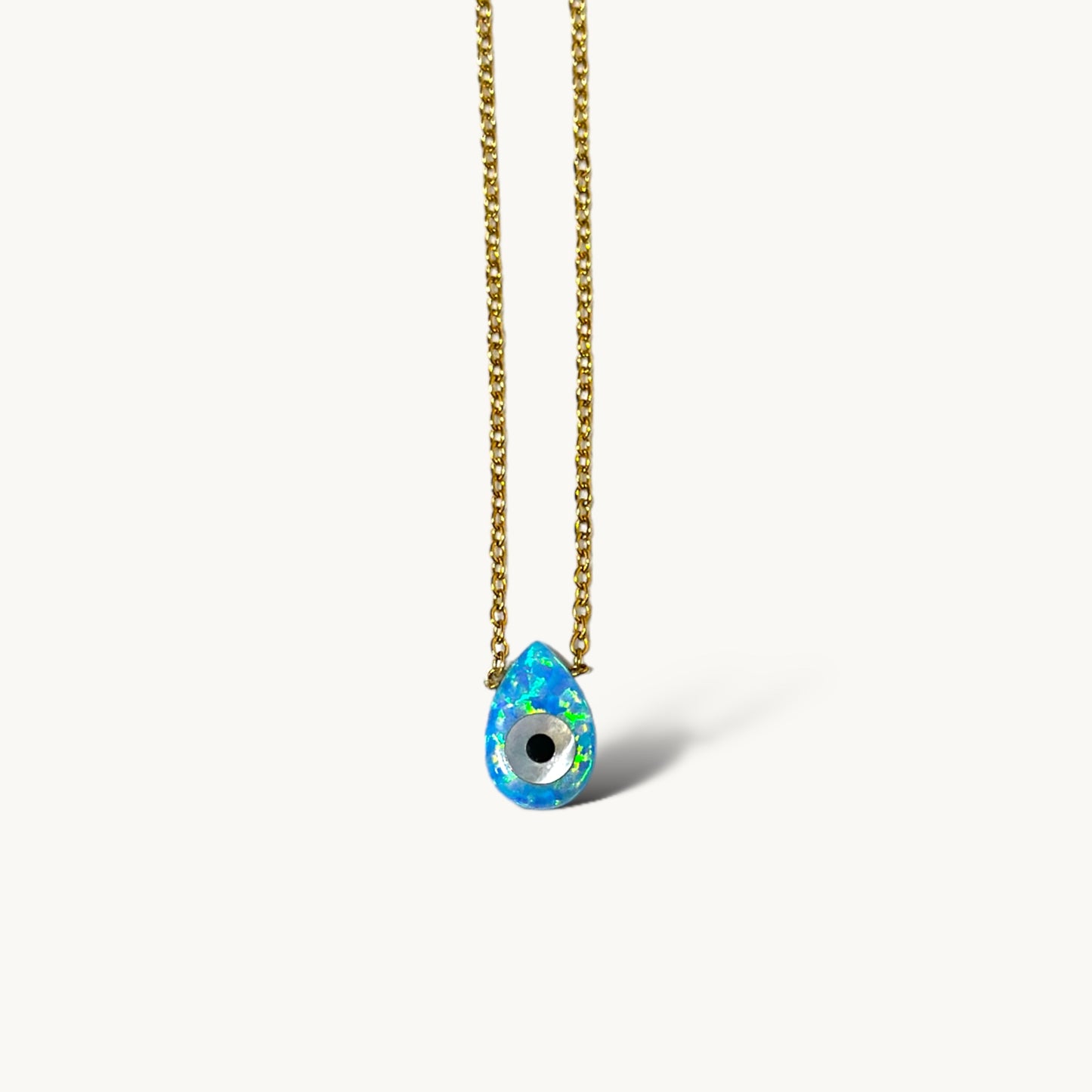 Opal Eye Drop Necklace - Bracelet