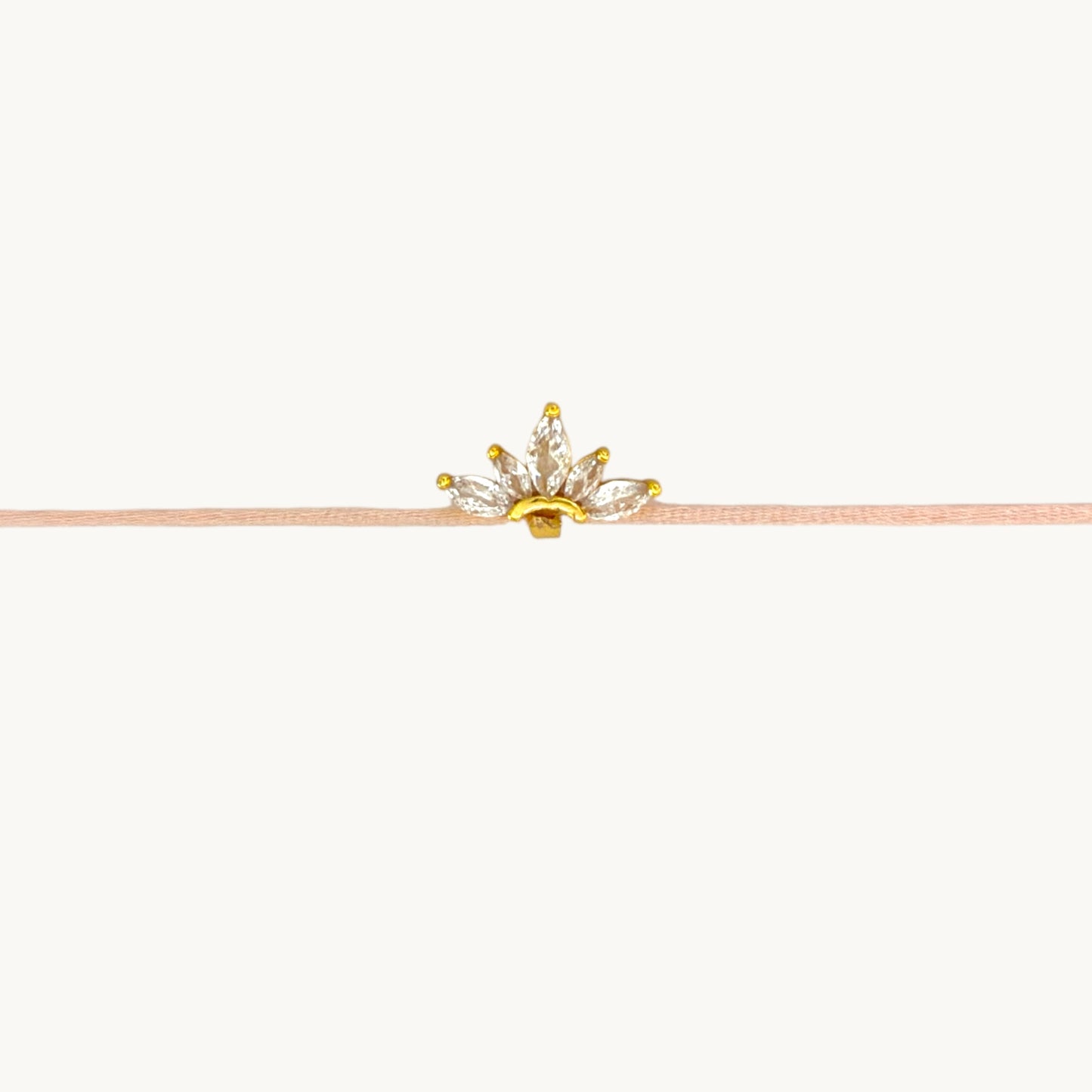Satin Lotus Bracelet
