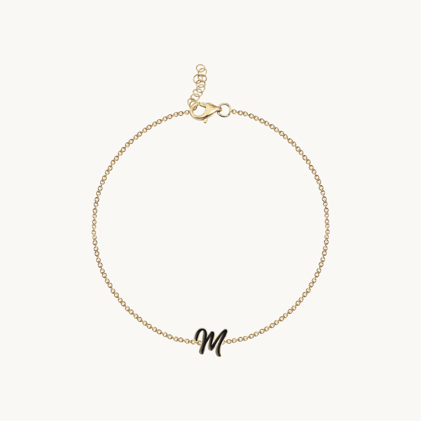Enemal Initial Bracelet