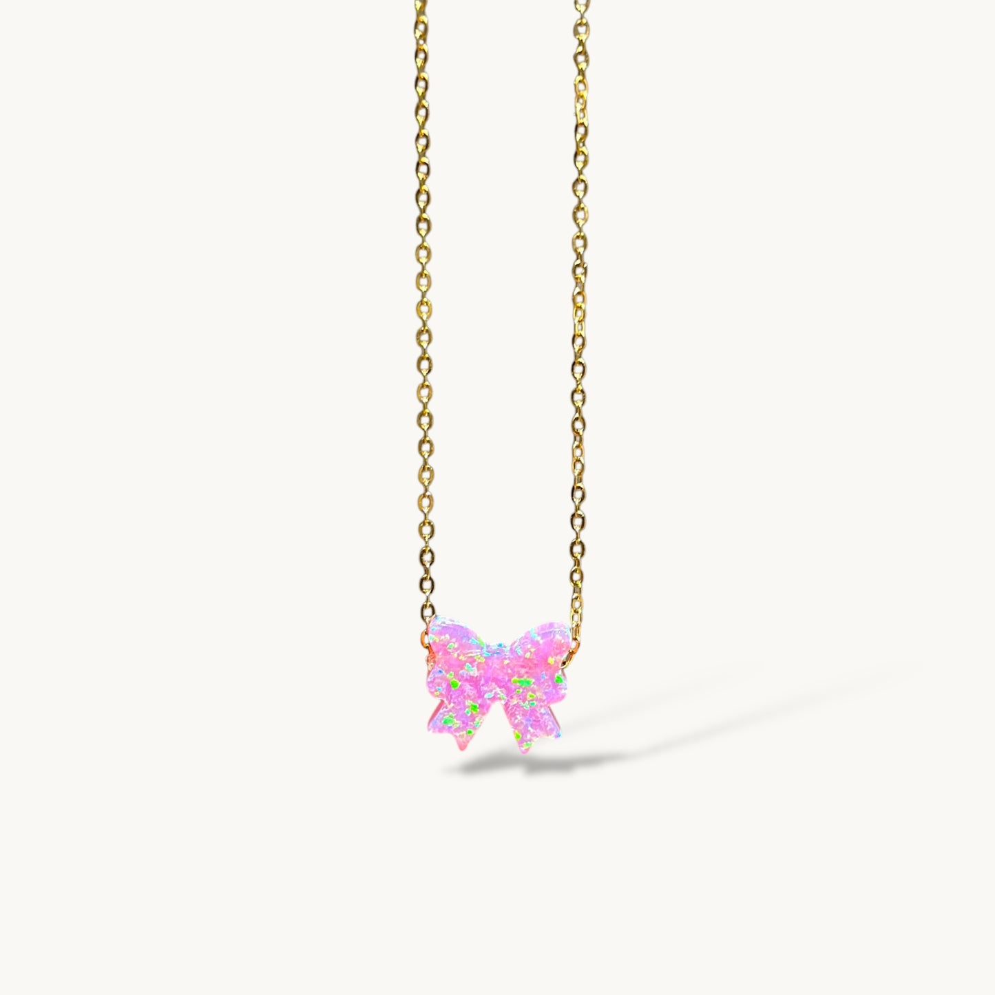 Opal Bow Necklace - Bracelet