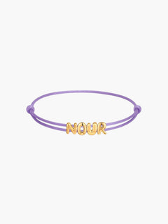 BUBBLE NAME CORD BRACELET