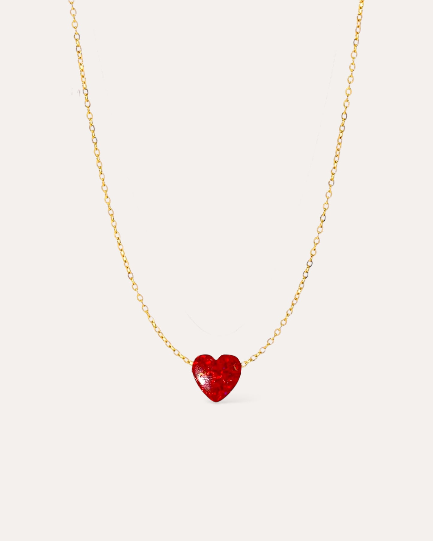 HEART OPAL NECKLACE