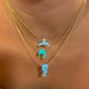 DOLPHIN OPAL NECKLACE