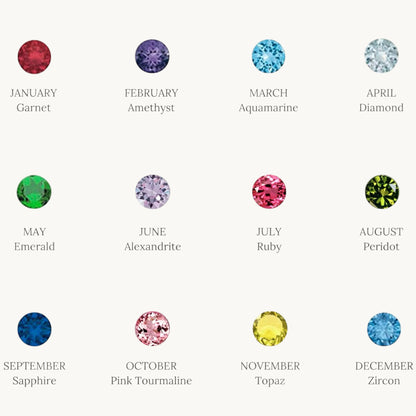 Birthstone Earrings & Bracelet Set