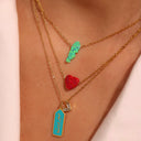 HEART OPAL NECKLACE
