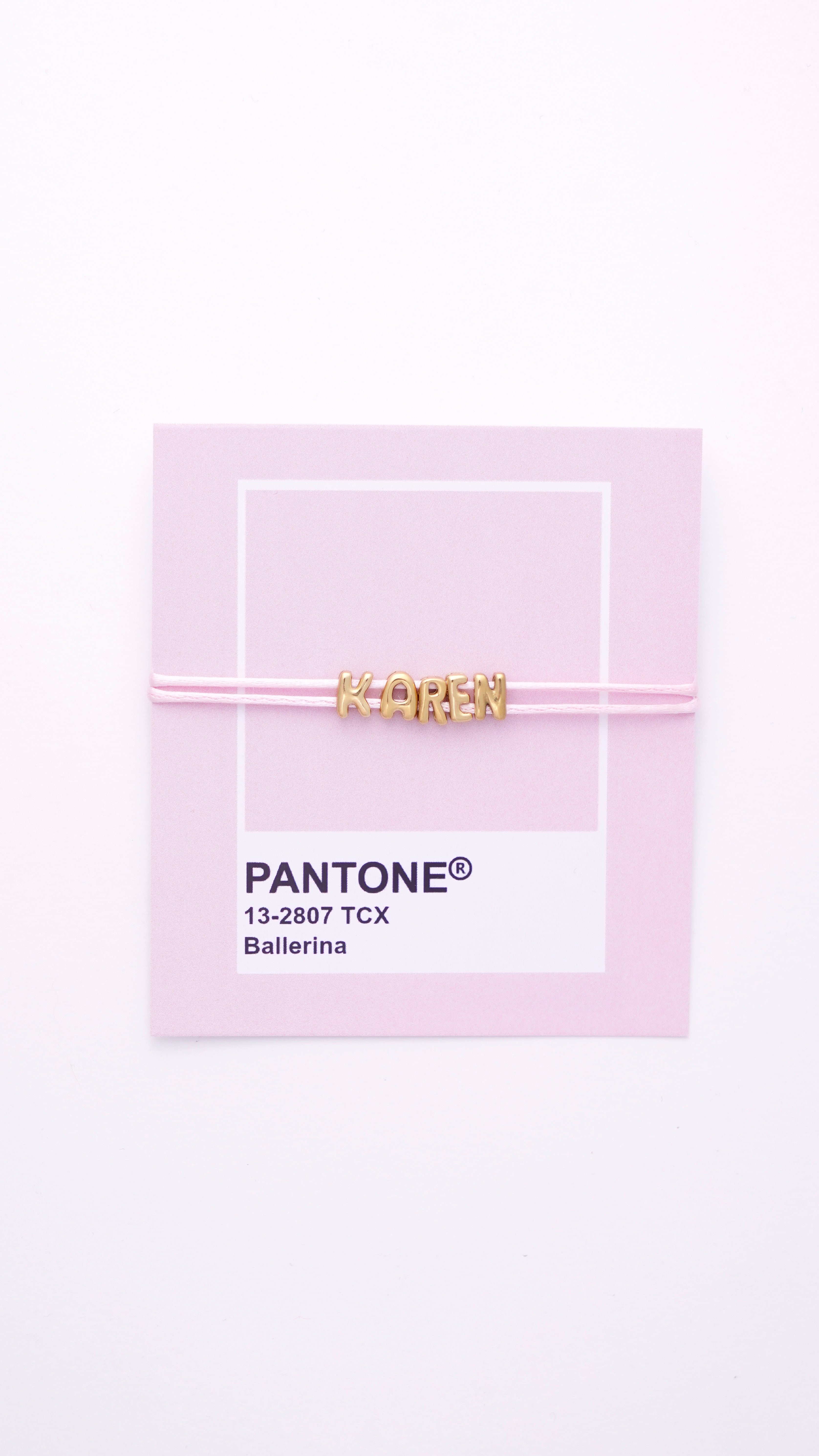 BUBBLE NAME CORD BRACELET
