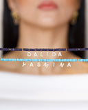 GEMSTONE NAME NECKLACE