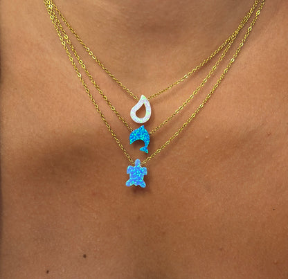 Opal Water Drop Necklace