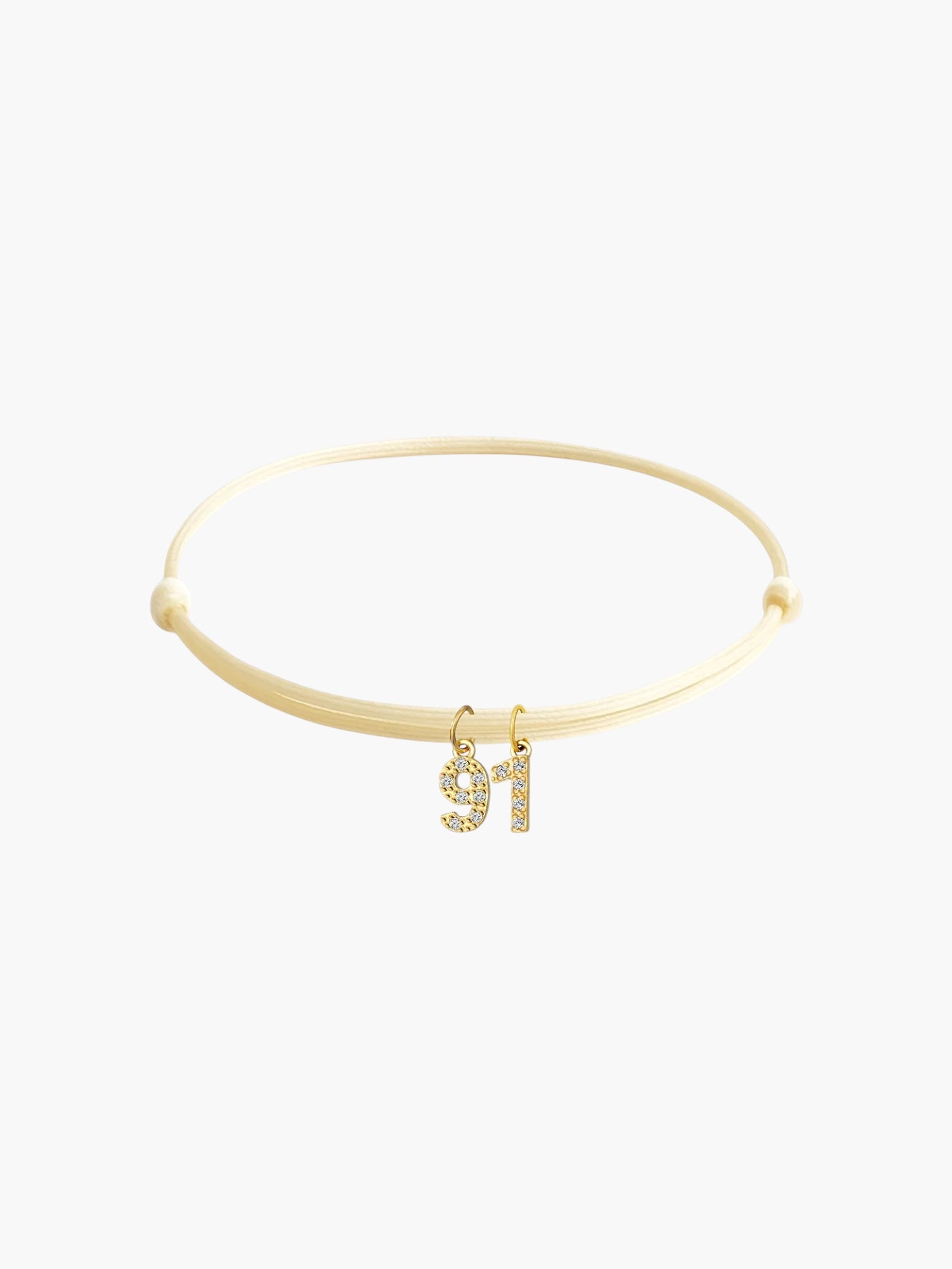 NUMBER CORD BRACELET