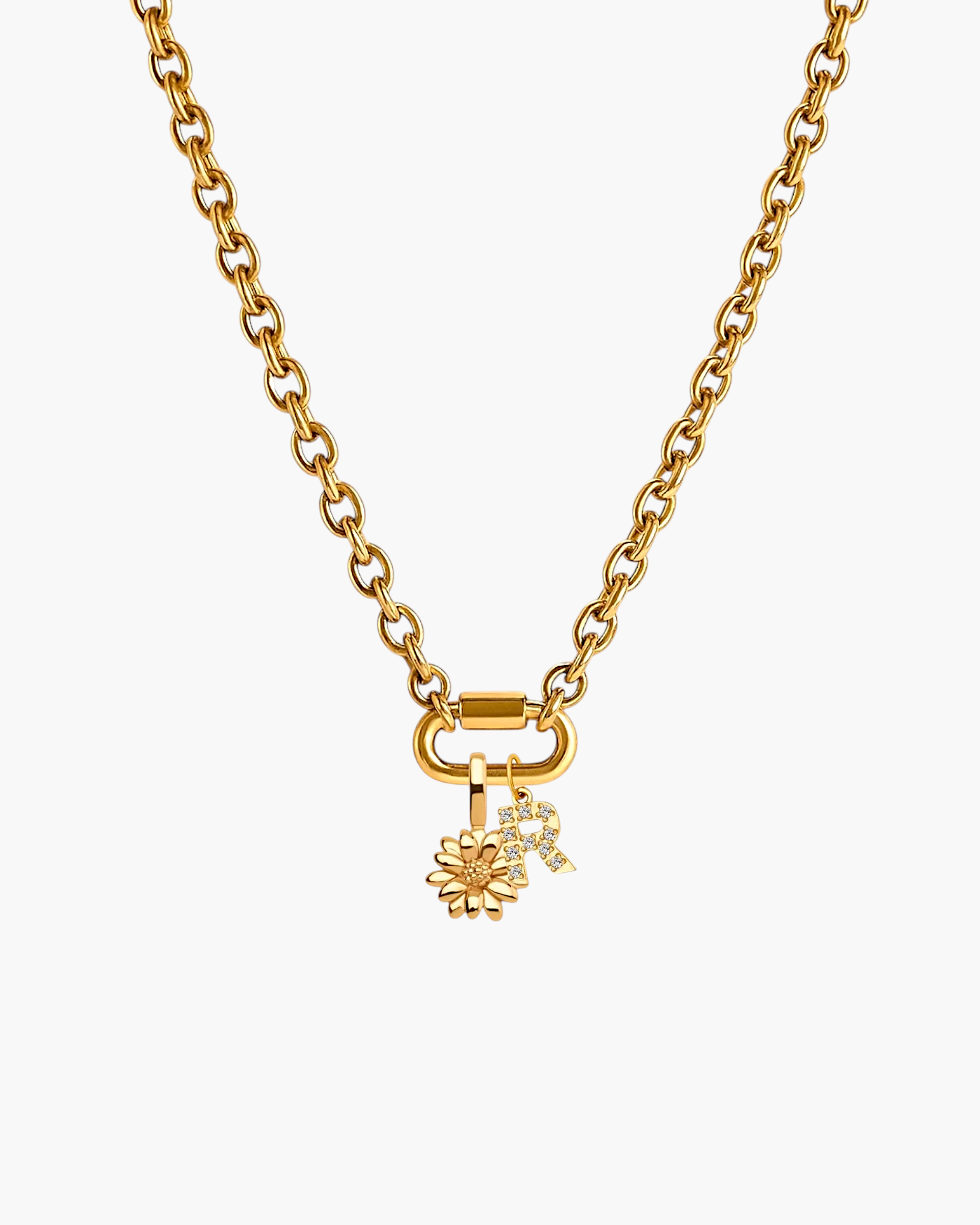 INITIAL BLOOM ENTWINED NECKLACE