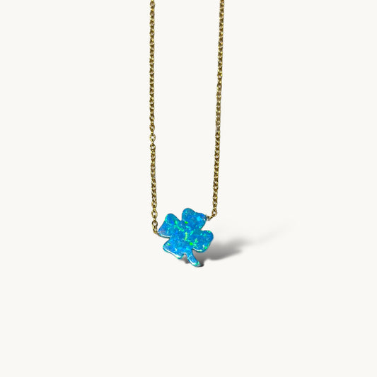 Lucky Leaf Opal Necklace