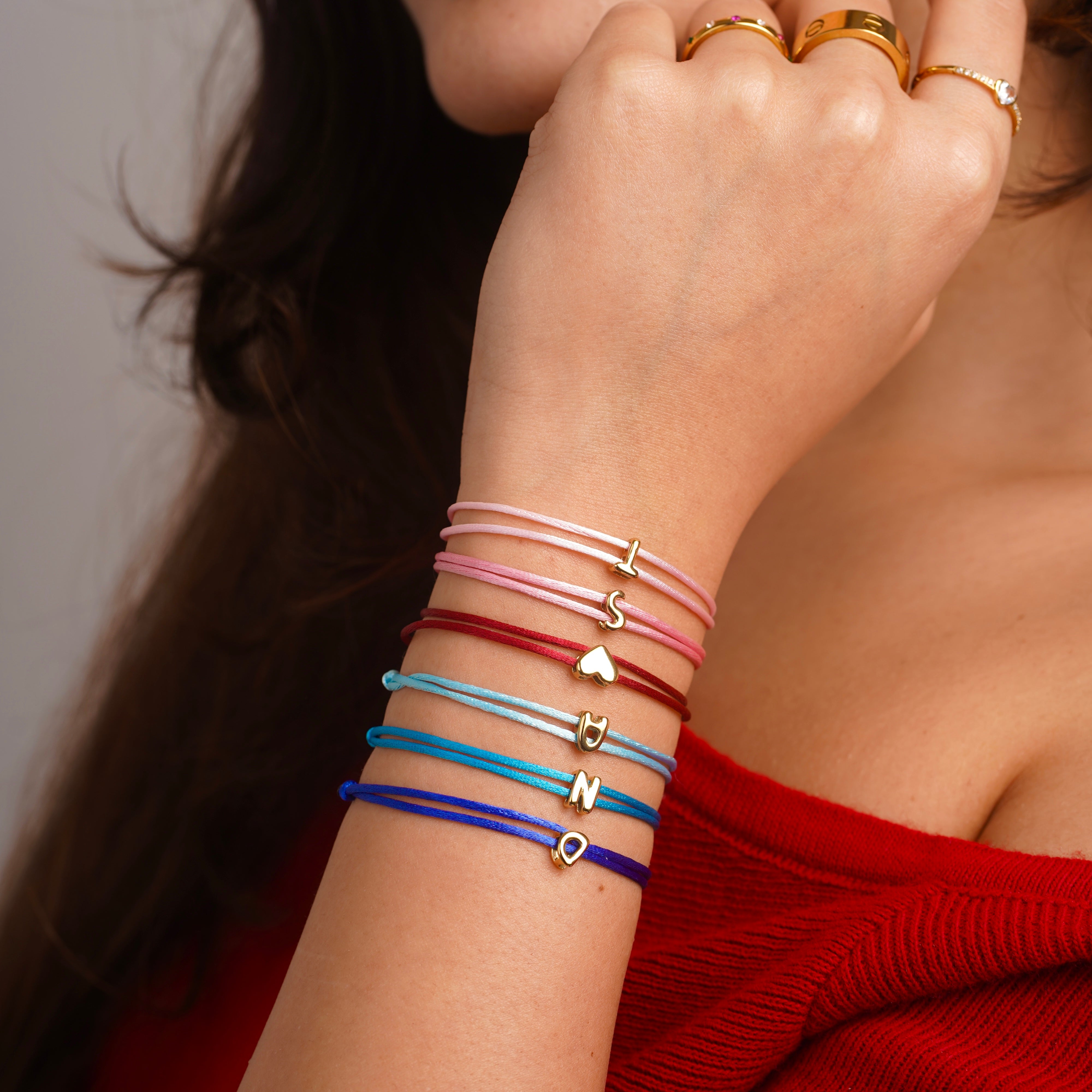BUBBLE INITAL BRACELET