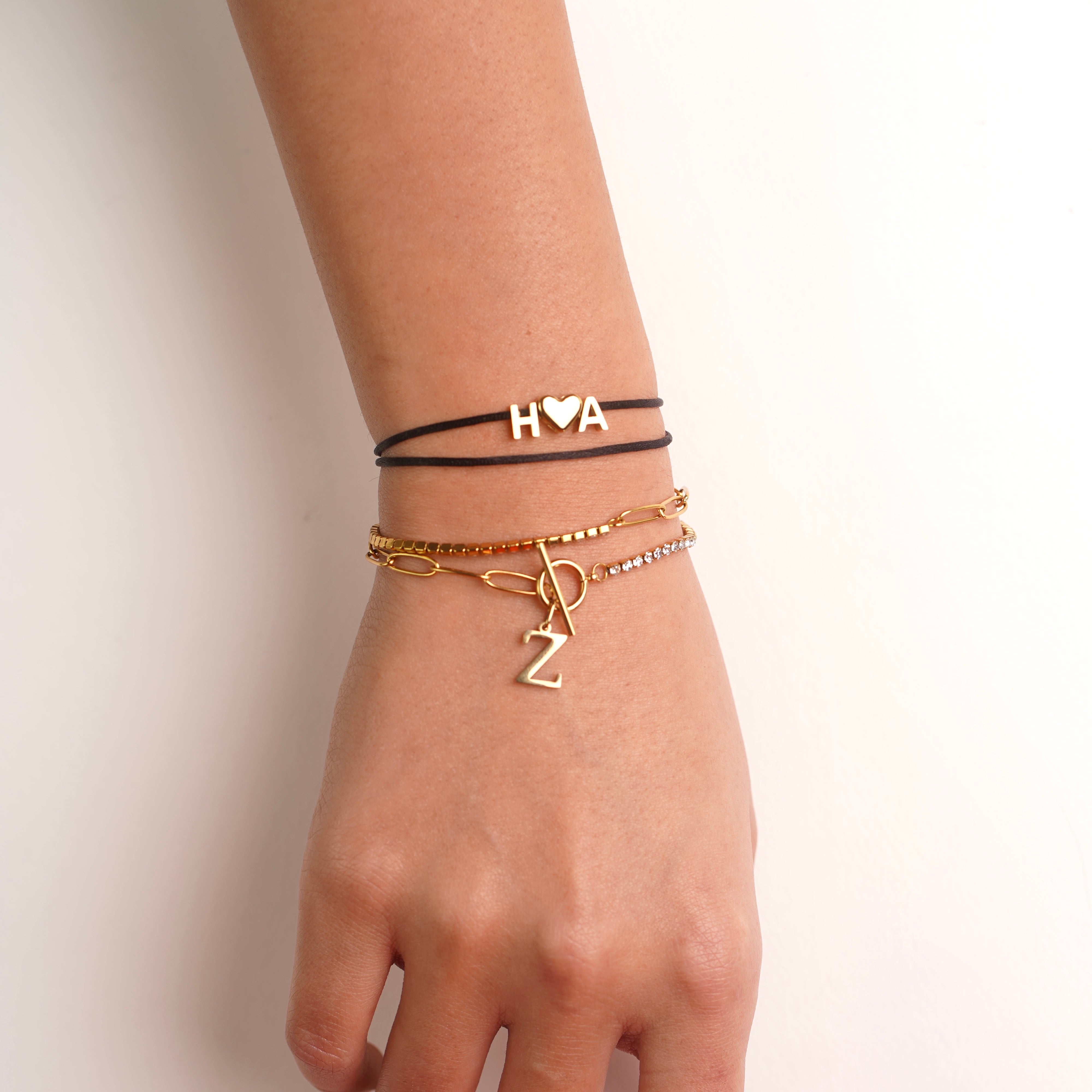 BUBBLE INITAL BRACELET