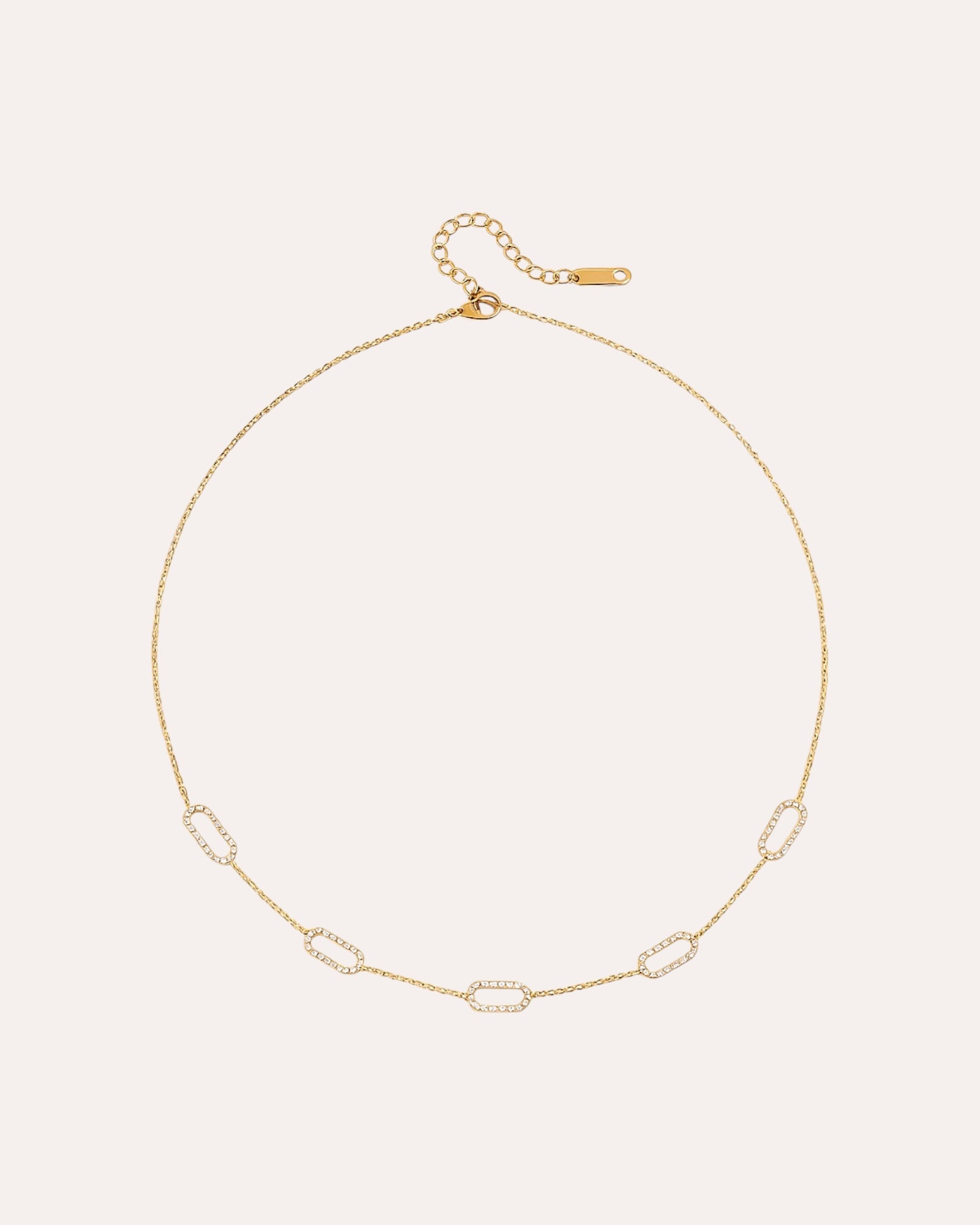 LINKS PAVÉ NECKLACE