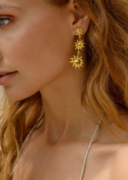 Sun Cascade Earrings