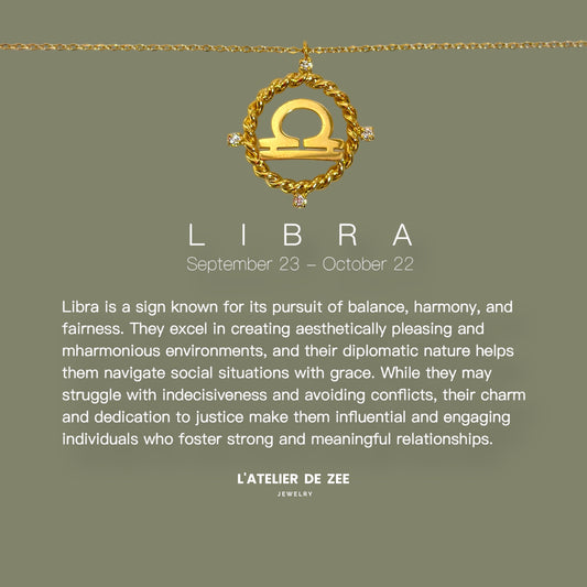 Zodiac Necklace - Libra