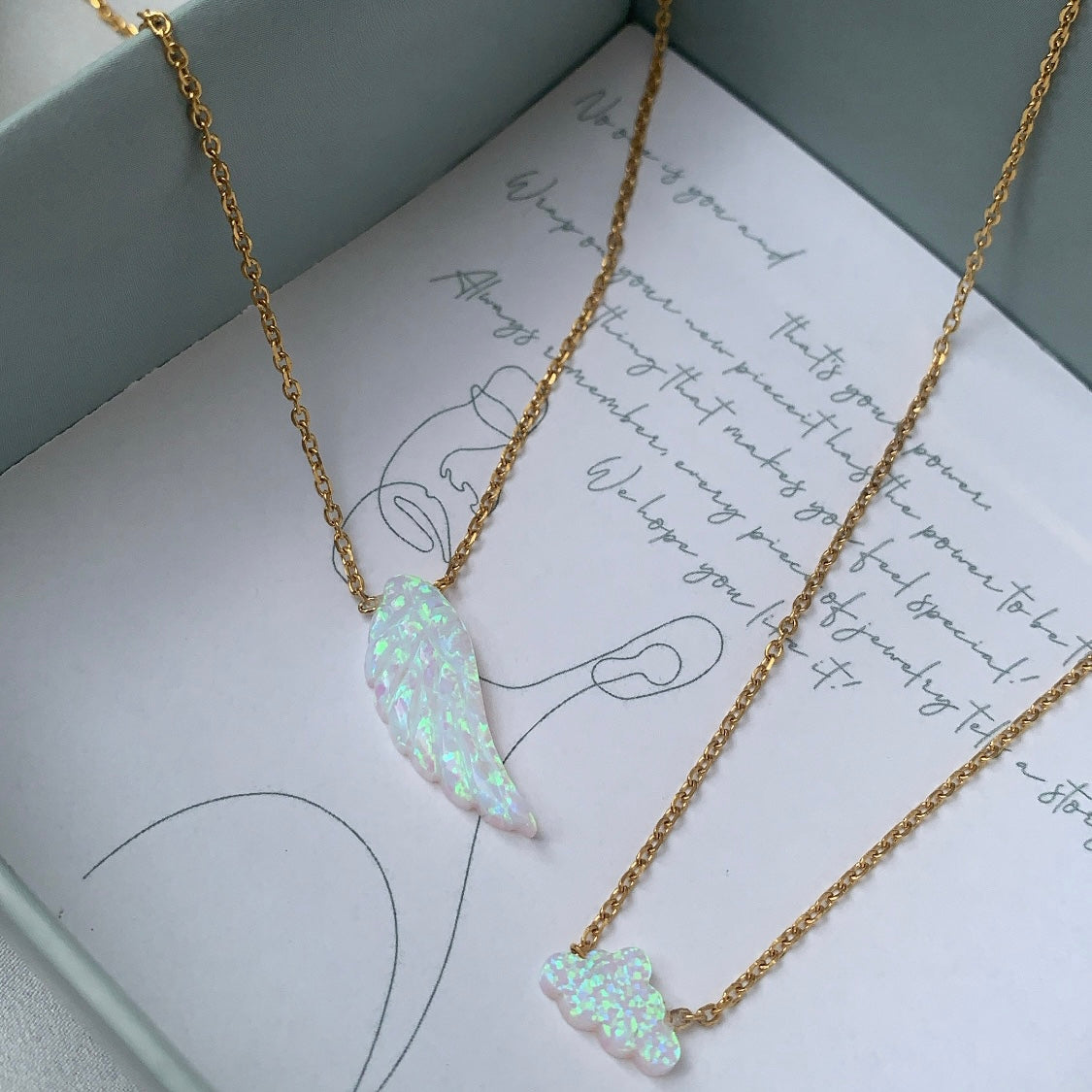 ANGEL WING OPAL NECKLACE