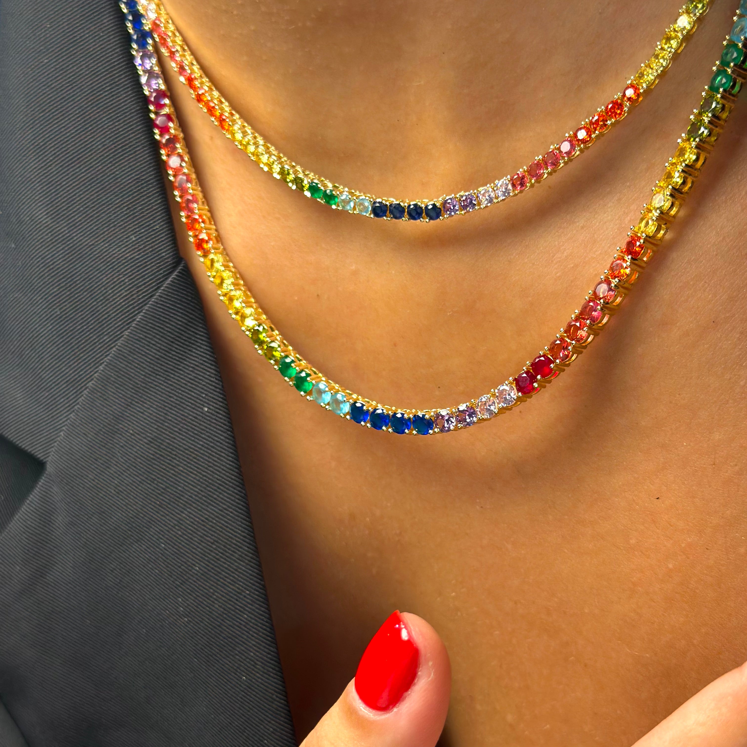 Princess Tennis Necklace - L'atelier De Zee