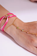 COLORED PAVÉ HAND CHAIN