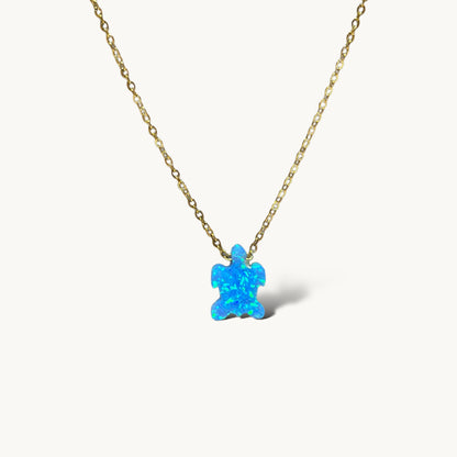 Opal Turtle Necklace