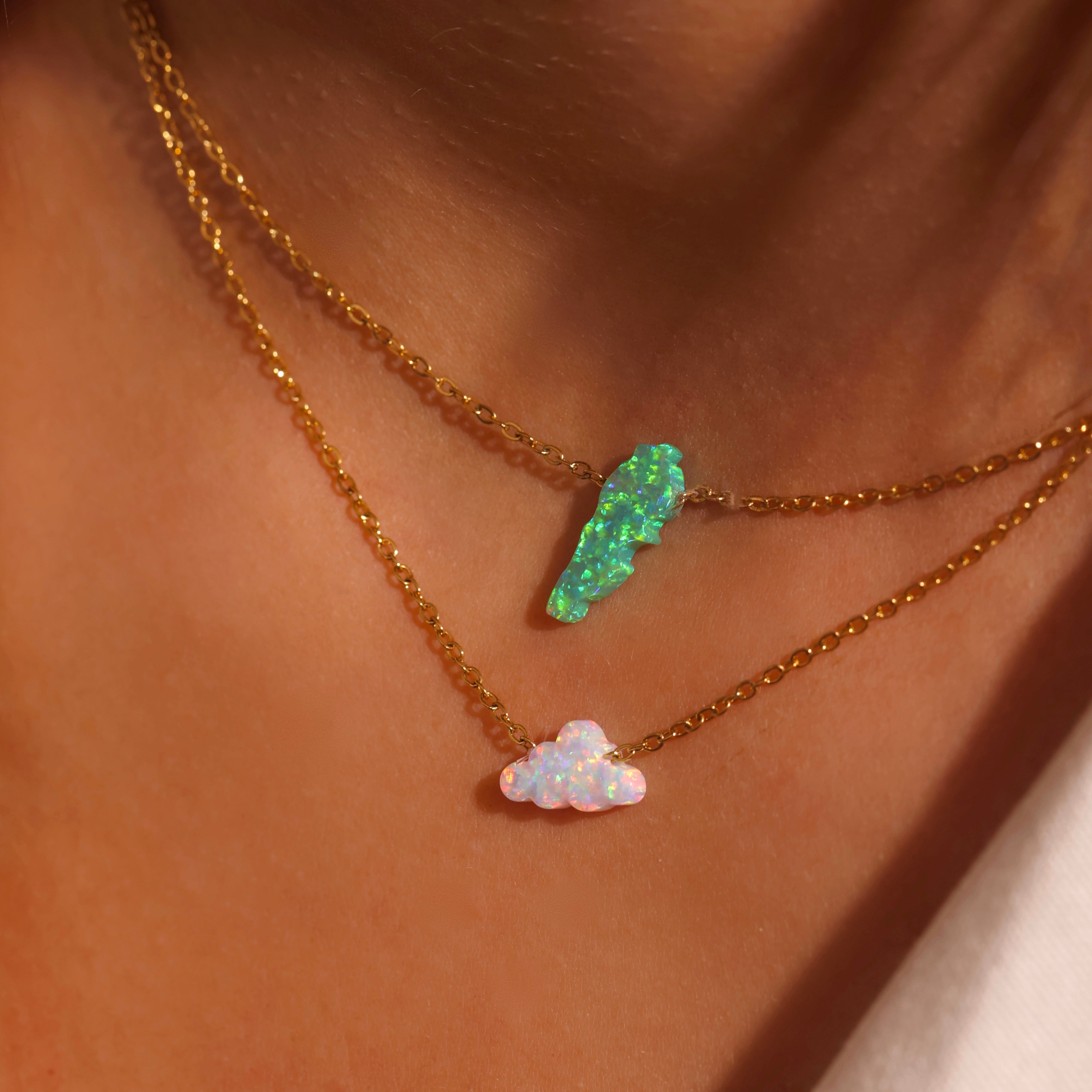LB MAP OPAL NECKLACE