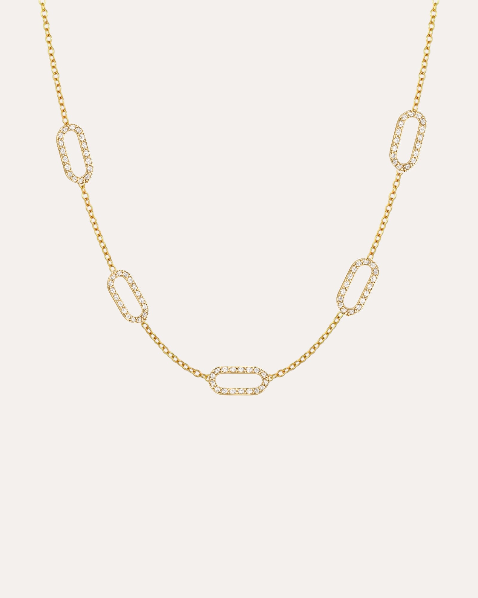 LINKS PAVÉ NECKLACE