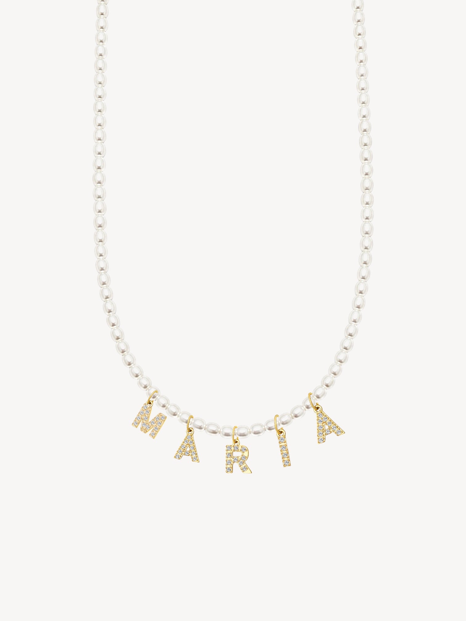 FRESH PEARL NAME NECKLACE