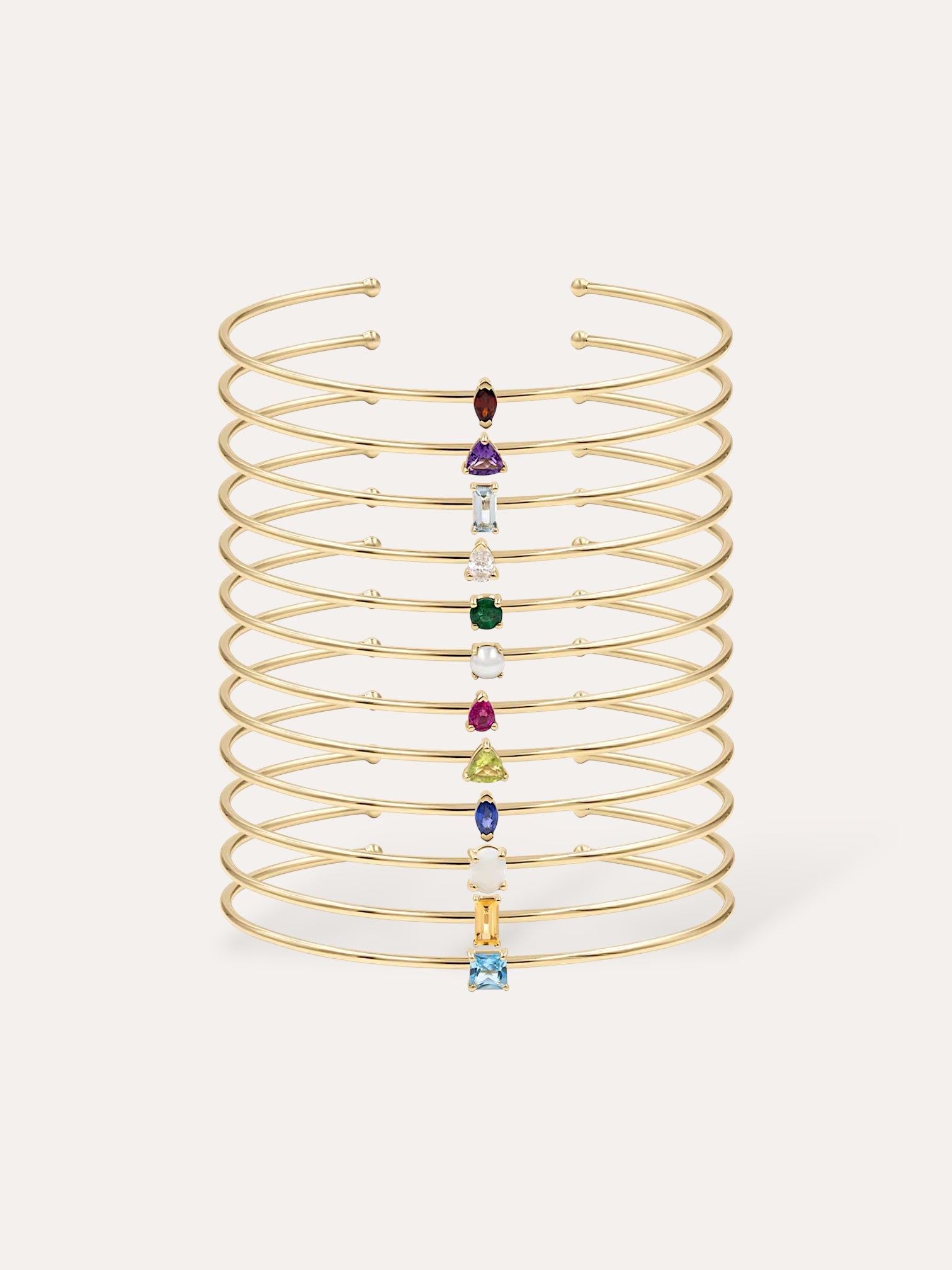 BIRTHSTONE BANGLE