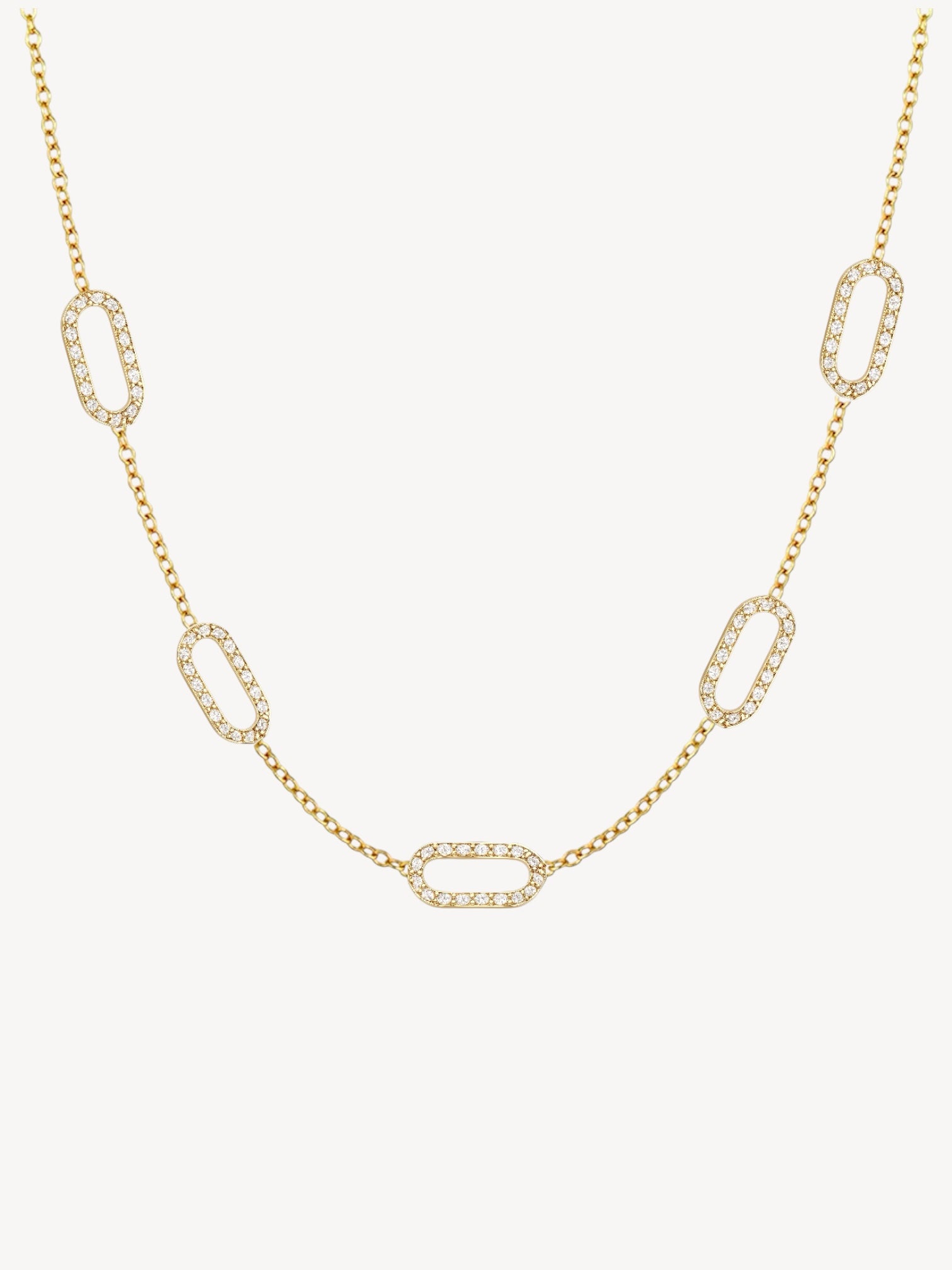 LINKS PAVÉ NECKLACE