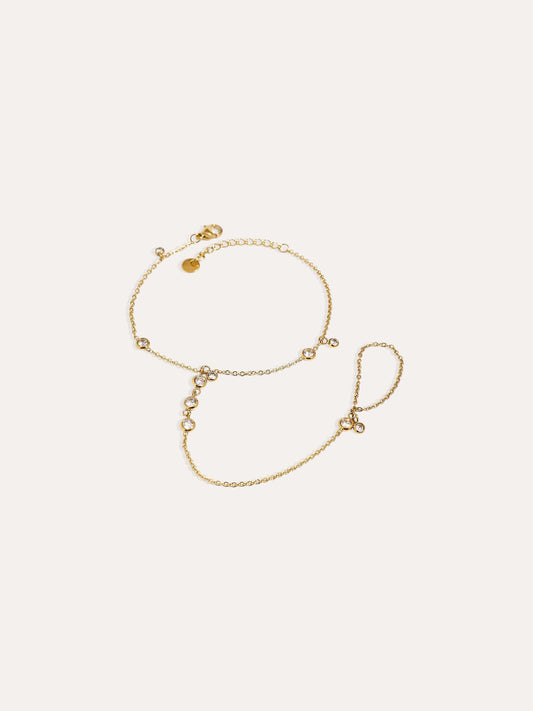 DAZZLED PAVÈ HAND CHAIN