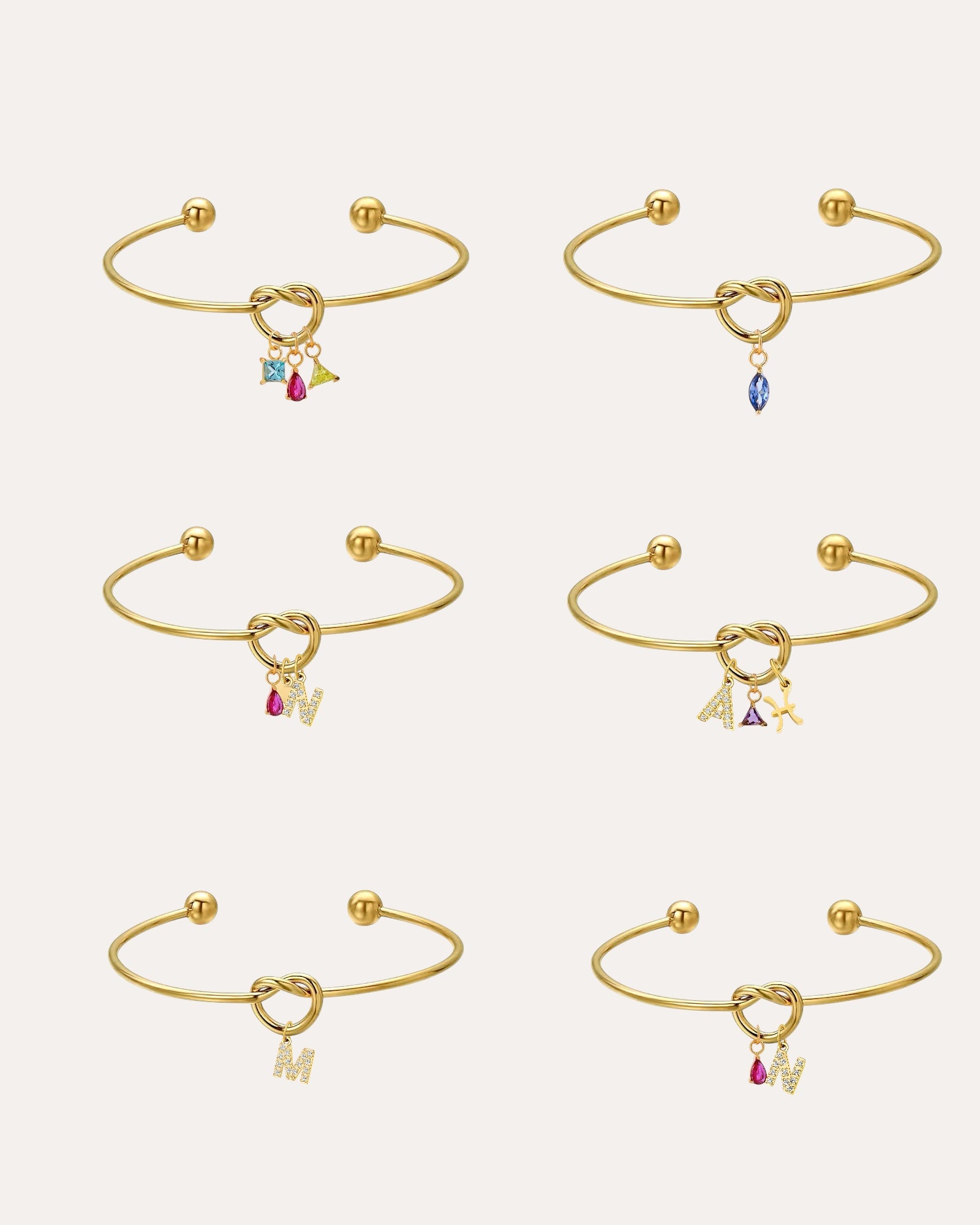 THREE CHARMS LEZ EDITION BANGLE