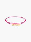 FLAT NAME CORD BRACELET