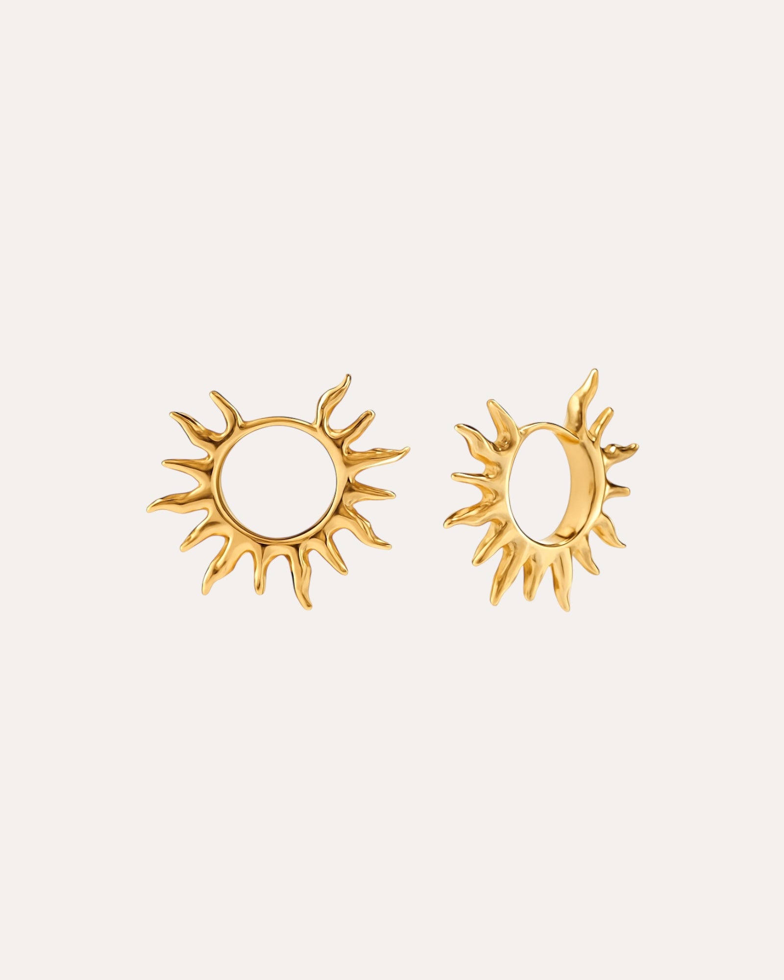 SUN RAY LOOP EARRINGS