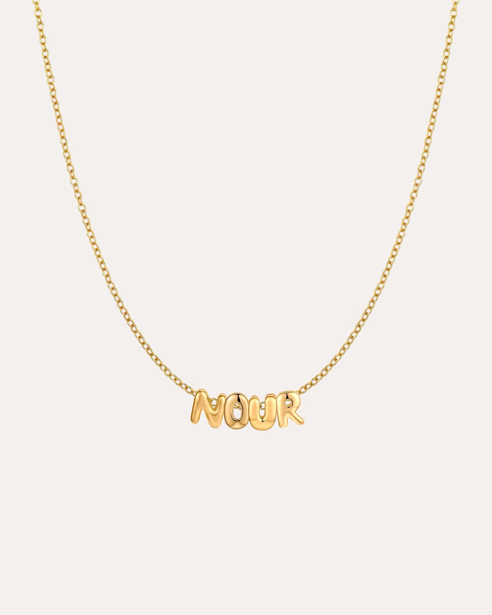 BUBBLE NAME NECKLACE
