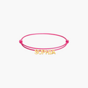 FLAT NAME CORD BRACELET