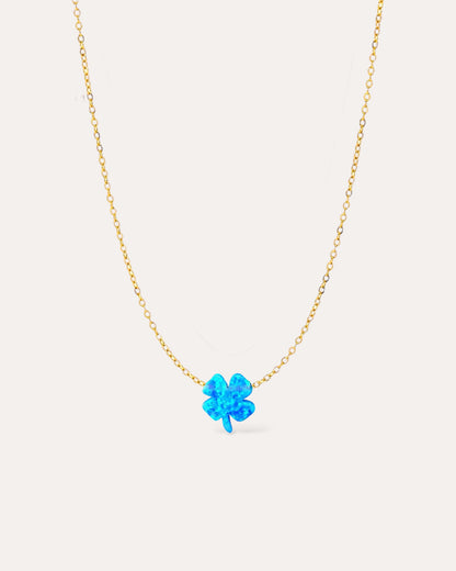 LUCKY LEAF OPAL NECKLACE