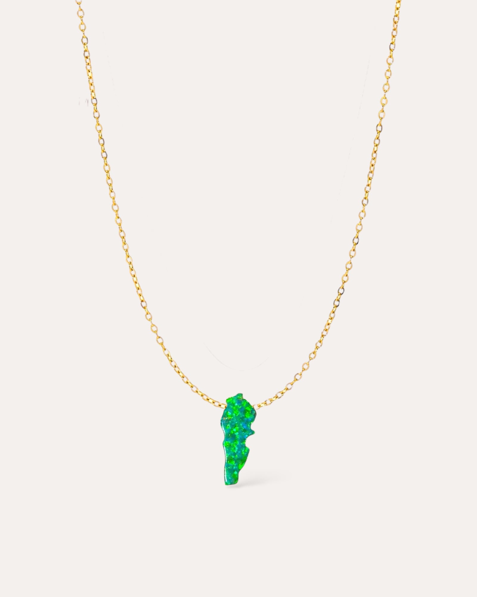 LB MAP OPAL NECKLACE