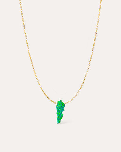 LB MAP OPAL NECKLACE