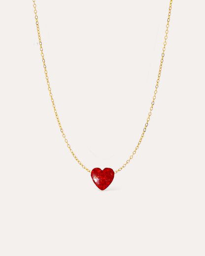 HEART OPAL NECKLACE