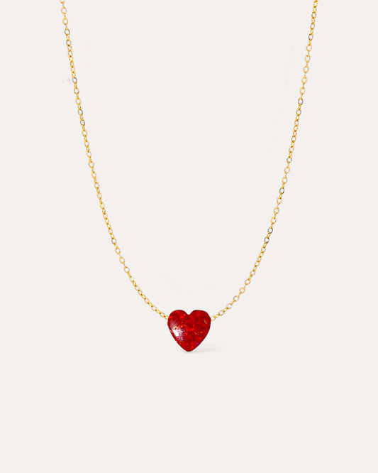 HEART OPAL NECKLACE